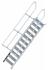 Layher 111 Treppe 45° 80cm breit 11 Stufen