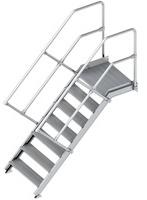 Layher 112 Treppe mit Plattform 45° 80cm 13 Stufen