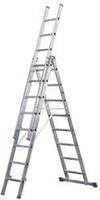 Iller Mehrzweckleiter Eurostars Mit Wandlaufrollen 3x10 Sprossen