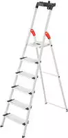 Hailo Stehleiter ComfortLine L80, 8040-607, mit Plattform, aus Aluminium, bis 150kg,