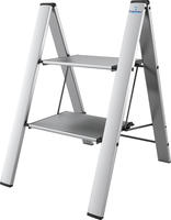 Bischof Colombo Trittleiter "Leonardo Black 1" 2-stufig, Tragkraft 150 kg, Aluminium
