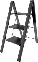 Bischof Colombo Trittleiter "Leonardo 2" 3-stufig, klappbar, rutschfeste Stufen,