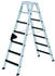 Günzburger Steigtechnik Stehleiter beidseitig begehbar mit clip-step 2x7 Stufen (41607)