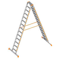 Layher Topic 1043 Stufenstehleiter 2x14 Stufen