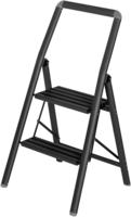 WENKO Trittleiter "Modell Alu-Compact, Klapptritt" 1 Stk. tlg. leichte, mit