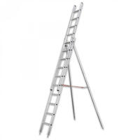 Iller Obstbaumleiter 7,0m AH, 2-teilig mit St&uuml;tzen und 2x12 Sprossen