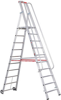 Euroline Alu-Stufenstehleiter 1x10 Stufen (3267710)