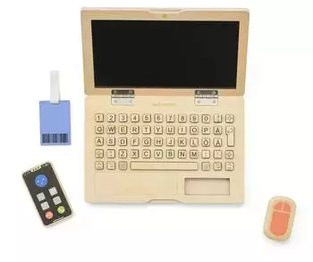 Kids Concept Computer Spielset, golden (Computer Play Set)