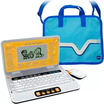 VTech Schulstart Laptop mit Tragetasche, zweisprachig Deutsch/Englisch (80-109749)