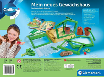Clementoni Mein neues Gewächshaus Experimentier-Set (59383) – Clementoni Mein neues Gewächshaus Experimentier-Set (59383) erweckt botanische Begeisterung