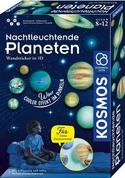Kosmos Nachtleuchtende Planeten 3D-Planeten-Sticker