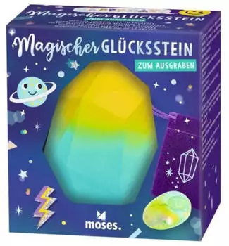 moses. Verlag 38253 Happy Day Magischer Gl&uuml;cksstein zum Ausgraben, sortiert