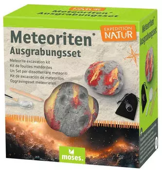 moses. Verlag . VERLAG 9897 Expedition Natur Meteoriten Ausgrabungsset