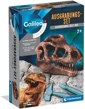 Clementoni S.p.A Ausgrabungs-Set Galileo Riesensch&auml;del des T-Rex
