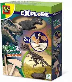 SES Creative Explore T-Rex Dino und Skelett ausgraben 2-in-1 (25092)