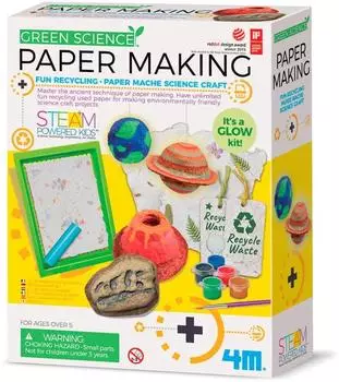 4M Green Science Papier-Herstellungs-Kit, STEM, ab 5 Jahren (4M-03439)