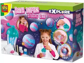 SES Creative Studio Lab Badebomben Set, 6 Stück, ab 8 Jahren (25145)