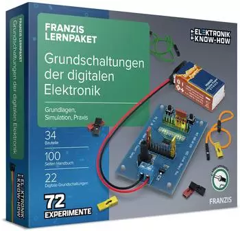 Franzis Lernpaket Grundschaltungen der digitalen Elektronik, 72 Experimente (67204)