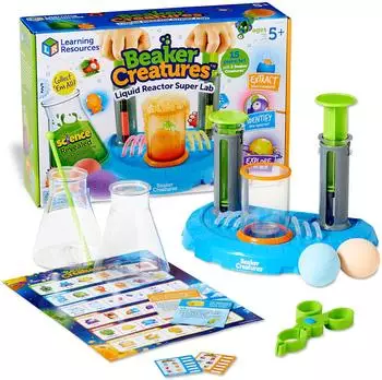 Learning Resources Beaker Creatures Liquid Reactor Super Lab, Experimentier-Set Chemie (LER3813)