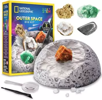 National Geographic Weltraum-Ausgrabungsset, Gestein & Edelstein, ab 8 Jahren (29-2455)