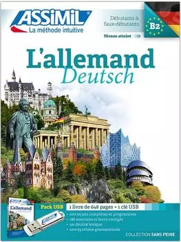Assimil Deutsch ohne Mühe Sprachkurs A1-B2, Buch + MP3-USB