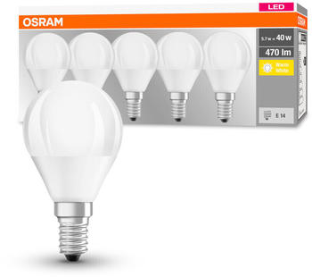 Osram 5er-Pack LED BASE 5xE14 5W 470Lm 2700K 4058075152731