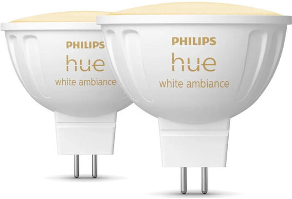 Philips Hue White Color Ambiance GU5,3 MR16 5,1W 400lm 2er Pack weiß