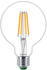 Philips LED Lampe E27 - Globe G95 4W 840lm 2700K ersetzt 60W Einerpack transparent