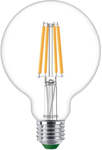 Philips LED Lampe E27 - Globe G95 4W 840lm 4000K ersetzt 60W Einerpack transparent