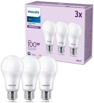 Philips LED-Lampe E27 13W 1.521lm 4.000K matt 3er E