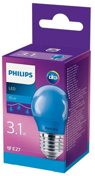 Philips E27 P45 LED-Lampe 3,1W, blau