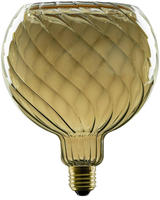 SEGULA LED-Leuchtmittel "LED Floating Globe 150 twisted smokey grau" E27 Warmwei&szlig;