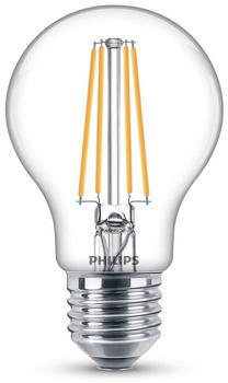 Philips LED-Lampe E27 7W 2.700K Filament klar 2er E