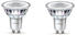 Philips LED-Lampe GU10 3,5W 275lm 840 klar 36° 2er F