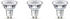 Philips LED-Lampe GU10 3,5W 275lm 840 klar 36° 3er F