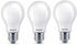 Philips LED-Lampe Classic Standard 7W/827 (60W) Frosted 3-pack E27