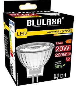 Blulaxa 49121 - LED SMD Lampe MR11 GU4 2,5W 200 lm WW 36°
