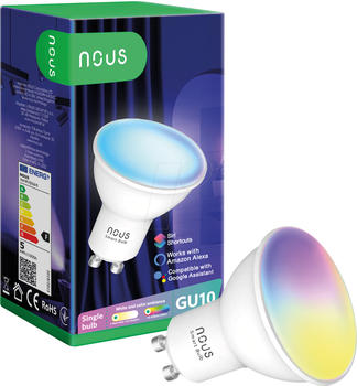 Nous NOUS P8 - Smart Light Lampe, GU10, 4,5 W, RGB, WLAN NOUS