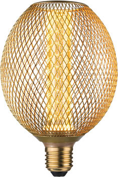 Paulmann PLM 29089 - LED-Lampe Metallic Globe Spiral E27, 4,2 W, 200 lm, 1800 K
