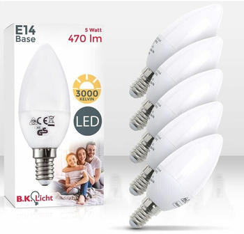 B.K.Licht LED Leuchtmittel E14 Energiespar-Lampe 5 Watt Gl&uuml;h-Birne 20