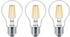 Philips 3 filament led tropfen birnen 8,5w angriff e27 warmes licht 2700k 929002025493 led75wwcldisx3
