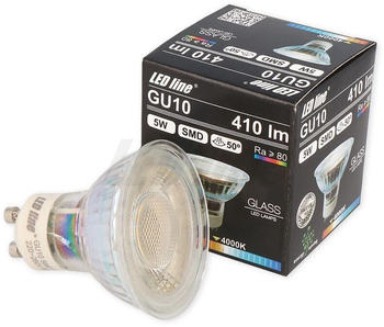 LED line 3x GU10 5W led Leuchtmittel 50° smd 4000K Neutralweiß 410 Lumen