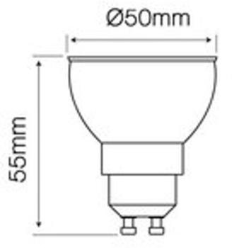 LED line 6x led Leuchtmittel GU10 cob 8W 24° 500 Lumen4000K neutralweiß