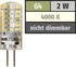 McShine LED-Stiftsockellampe Silicia, G4, 2W, 160lm, neutralweiß
