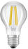 LEDVANCE Led Stromsparlampe, Filament Birne mit E27 Sockel, Warmweiß (3000K), 5 Watt, ersetzt herkömmliche 75W-Leuchtmittel, besonders hohe Energieeffizienz und stromsparend, 1er-Pack Clear
