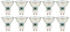 McShine LED-Strahler SP50-10, GU10, 5W, 400 lm, warmweiß, 10er-Pack