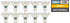 McShine LED-Strahler SP50-10, GU10, 5W, 400 lm, warmweiß, 10er-Pack