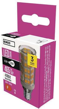 EMOS LED Lampe JC 4,5 W Ersatz für 40 W Glühbirne, E14 Sockel, Helligkeit 465 lm, Neutralweiß 4000 Kelvin, ZQ9141