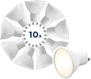 McShine LED-Strahler MS-60-10 GU10, 6W, 510lm, 3000K, warmweiß,10er-Pack