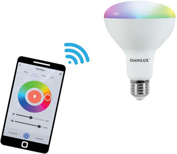 OMNILUX LED-Lampe PAR30, wlan, E27, 9 w, eek: f, 900 lm, rgb+ww+cw